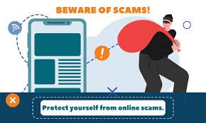 Illustration showing how to reduce the risk of being scammed online when buying machinery