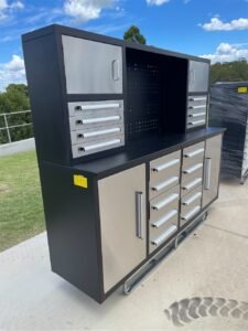 18 drawer stainless steel tool cabinet work bench