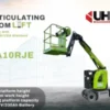 10m Electric Articulating Boom Lift from Zoomlion, (ZA10RJE)