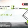 14m Electric Articulating Boom Lift (Li-ion) from Zoomlion, (ZA14NJE-LI)