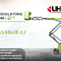 14m Electric Articulating Boom Lift (Li-ion) from Zoomlion, (ZA14NJE-LI) 2 14m electric articulating boom lift - Zoomlion ZA14NJE-LI with Li-ion battery